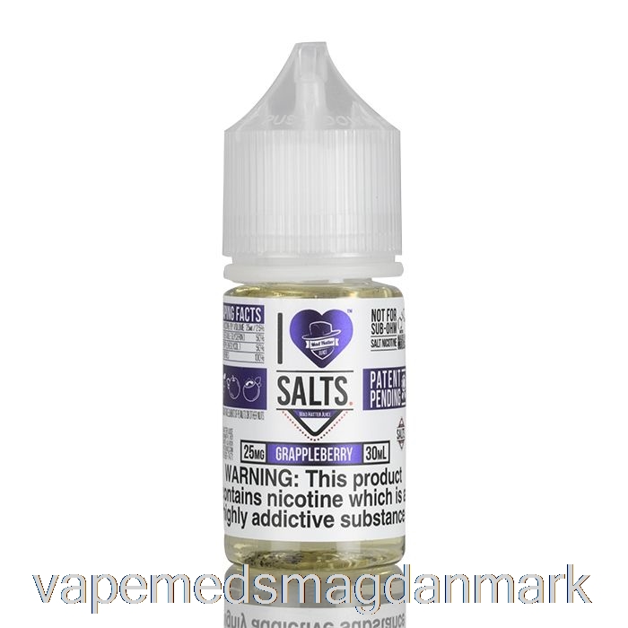 Vape Uden Nikotin Grappleberry - Jeg Elsker Salt - 30ml 25mg